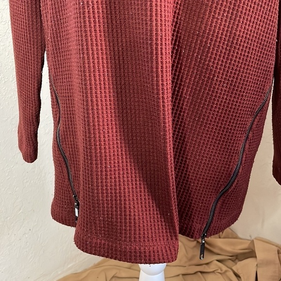 L.L. Bean Signature ~ Thermal Big Fitting Sweater Hemline Zippers - Picture 8 of 11